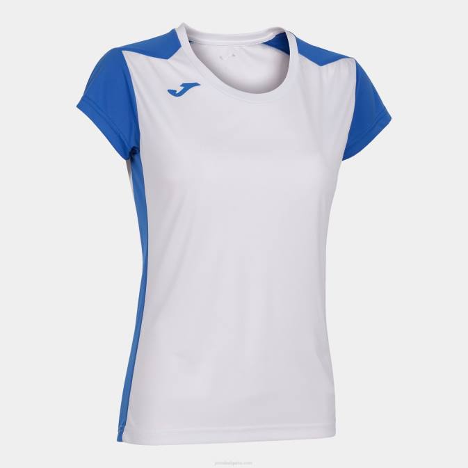 Жени Joma бяло кралско синьо запис на риза с къс ръкав ii 24X82488