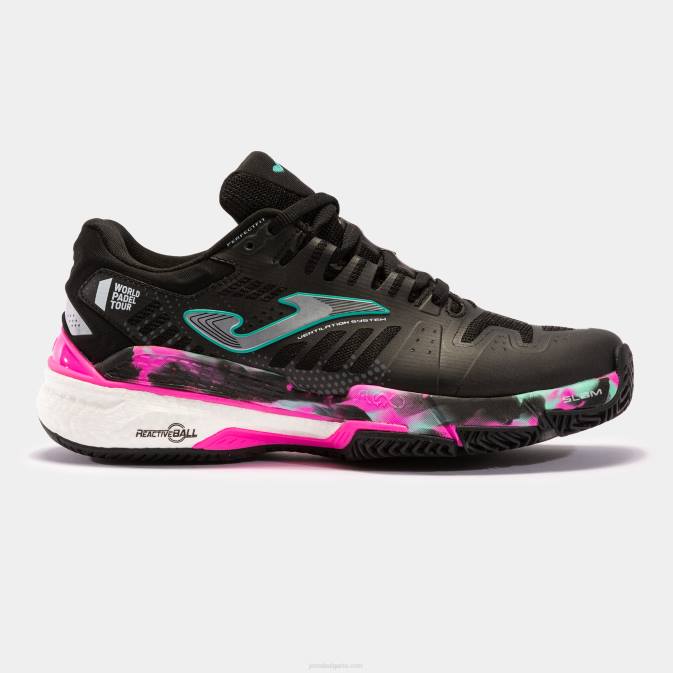 Жени Joma черна фуксия обувки удар 22 глина 24X81829