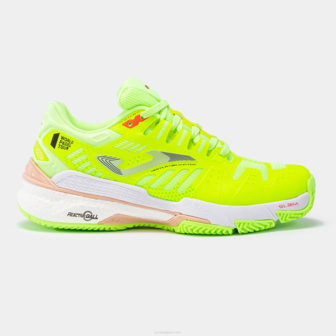 Жени Joma флуоресцентно зелено розово обувки t.slam 23 глина 24X81580
