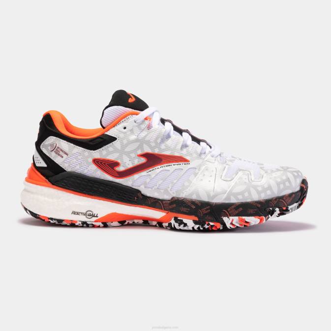 Жени Joma бял черен обувки международна падел федерация глина 24X81653