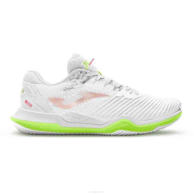 Жени Joma бяло зелено обувки t.point 23 твърд корт 24X81583