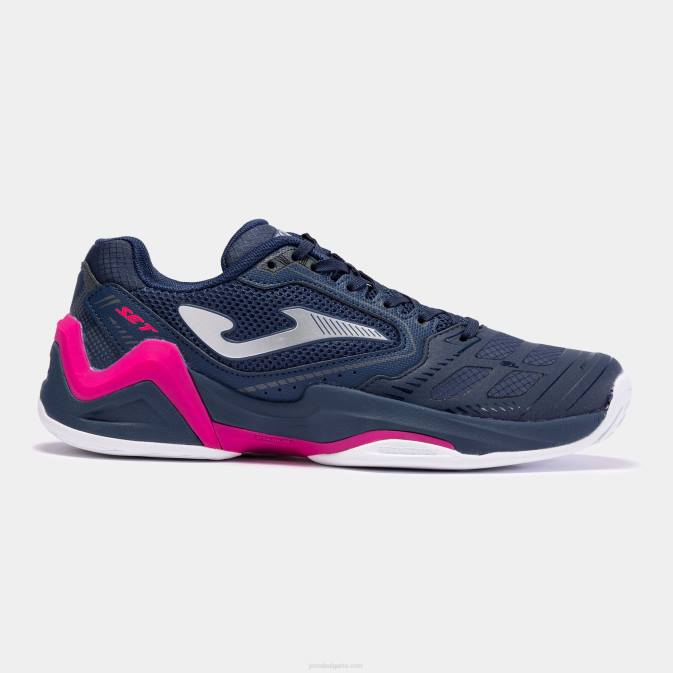 Жени Joma тъмносиньо розово обувки t.set 23 твърд корт 24X81774