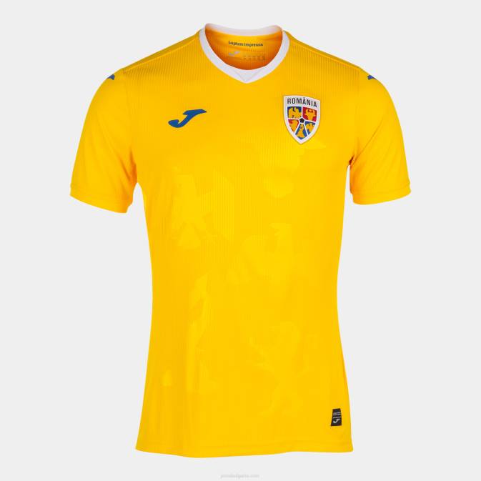 Joma жълто риза с къс ръкав 1-ва униформа на румънската футболна федерация 24X8365