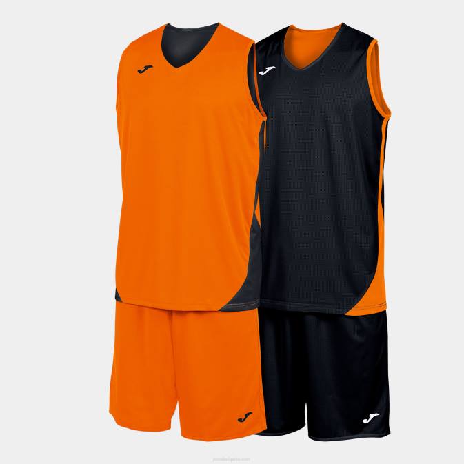 Joma оранжево черно комплект канзас 24X83912