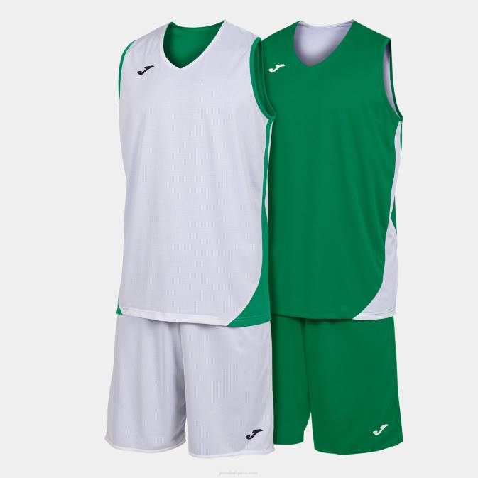 Joma зелено бяло комплект канзас 24X8718