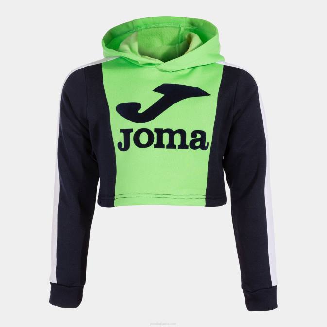 Joma зелено морско синьо пуловер с качулка момиче парк 24X82805