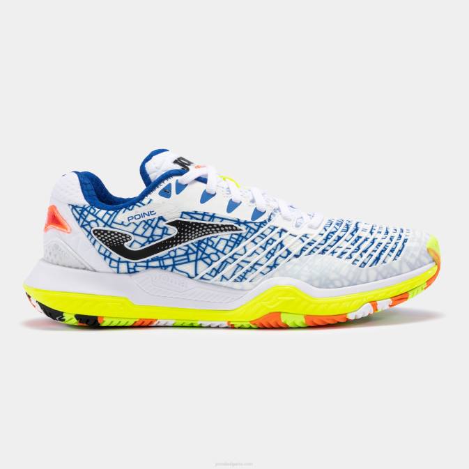 Joma бяло обувки точка 22 твърд корт 24X833
