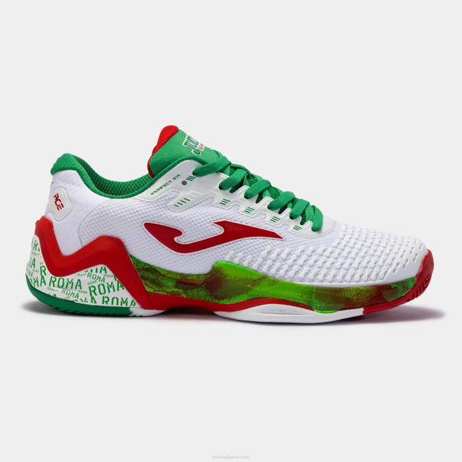 Joma бяло червено обувки t.ace 23 римска глина 24X8115