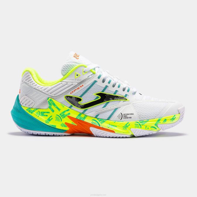 Joma бял лайм обувки t.open 23 международна падел федерация глина 24X83494