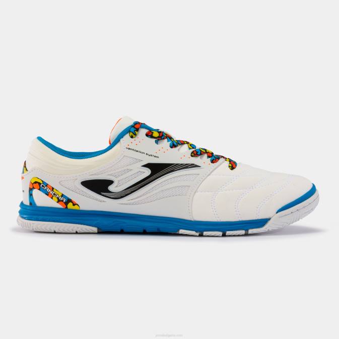 Joma бяло синьо обувки за футзал cancha 22 на закрито 24X82588