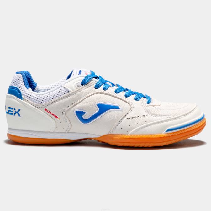 Joma бяло обувки за футзал top flex 21 за закрито 24X81199