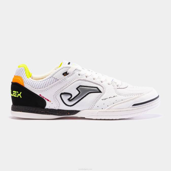 Joma бял черен обувки за футзал top flex 23 за закрито 24X825