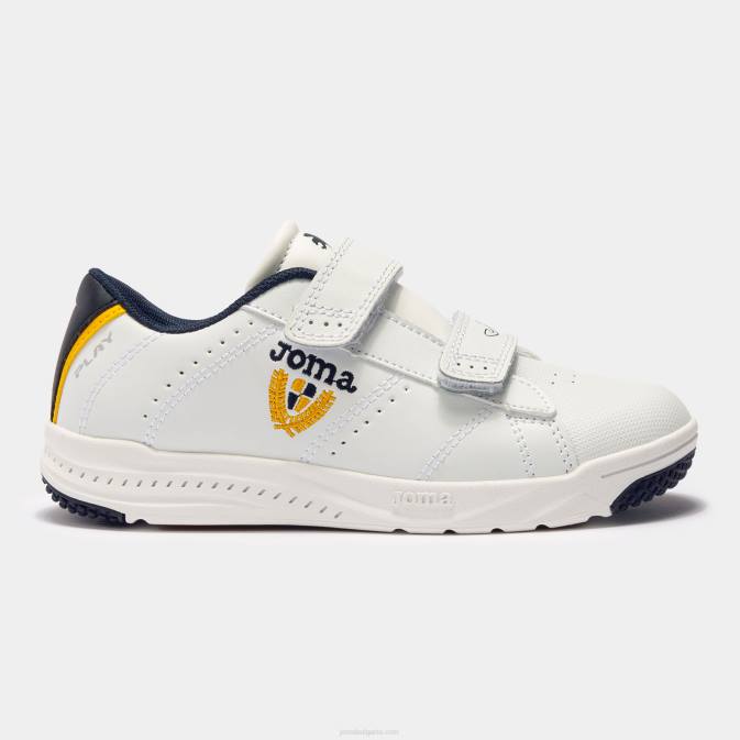 Joma бял тъмносин флуоресцентен шафран ежедневни обувки play 22 junior 24X82722