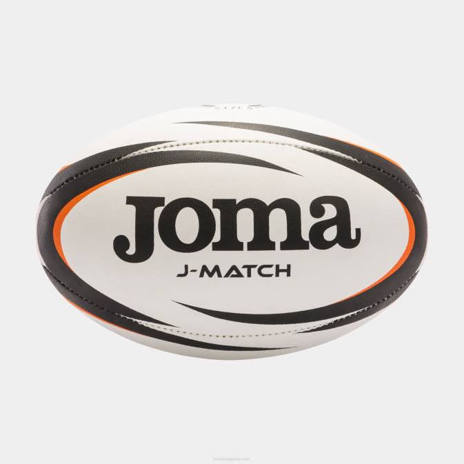 Joma бяло черно оранжево ръгби топка j-мач 24X82313