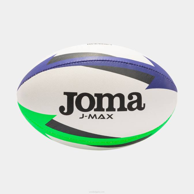 Joma бяло зелено кралско синьо топка за ръгби j-max 24X82723