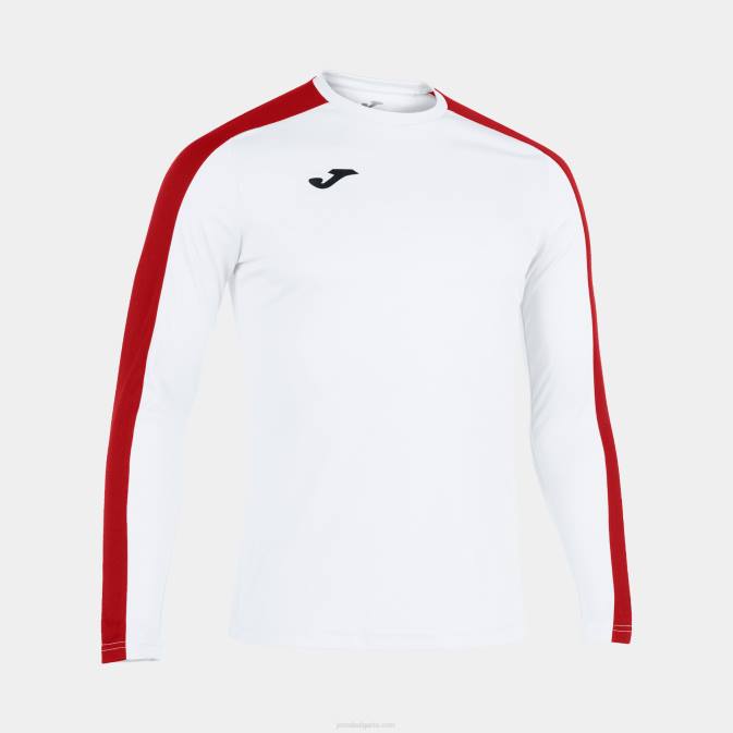 мъже Joma бяло червено академия за ризи с дълъг ръкав iii 24X8543