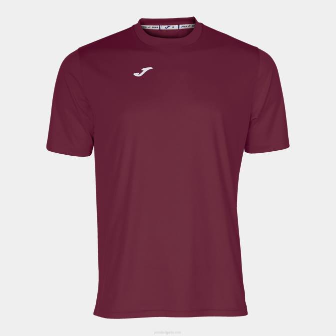 мъже Joma бордо риза комбинирана с къс ръкав 24X8688