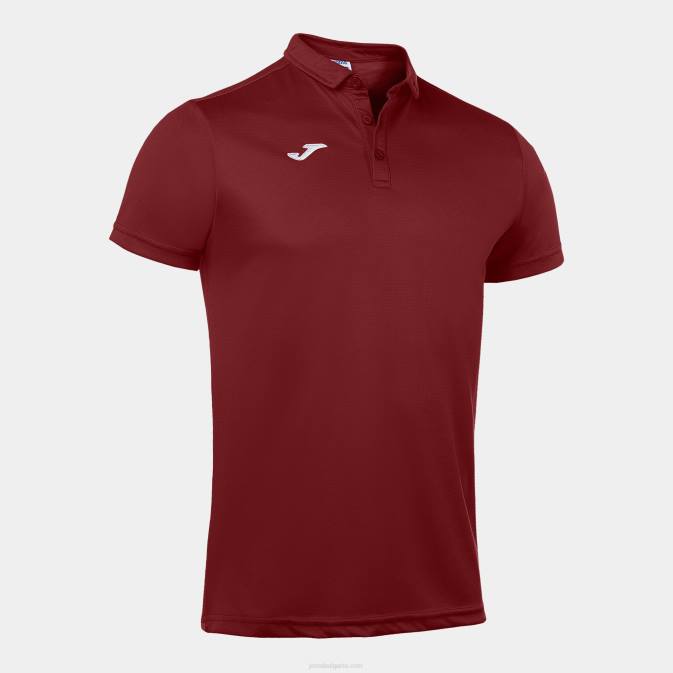 мъже Joma бордо поло тениска с къс ръкав хоби 24X8292