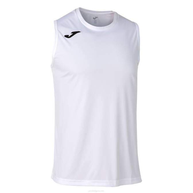 мъже Joma бяло тениска без ръкави комбиниран кош 24X81309