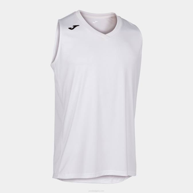 мъже Joma бяло тениска без ръкави cancha iii 24X83164