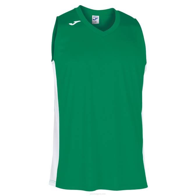 мъже Joma зелено бяло тениска без ръкави cancha iii 24X84155