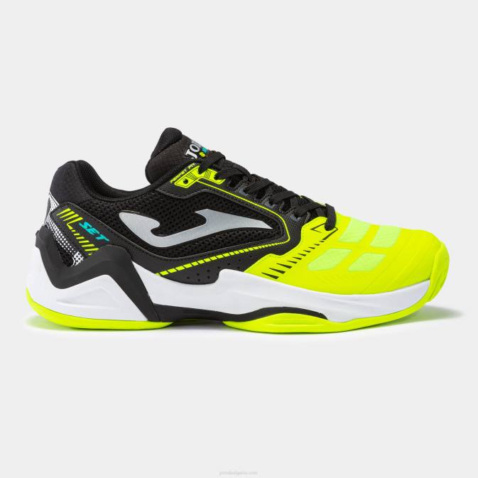 мъже Joma черно флуоресцентно жълто обувки t.set 23 глин 24X83501