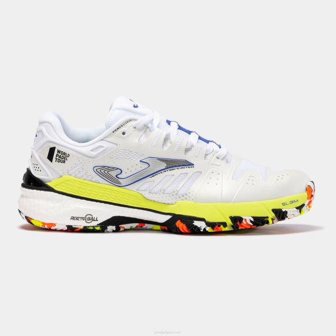 мъже Joma бял лайм обувки t.slam 23 глина 24X83241