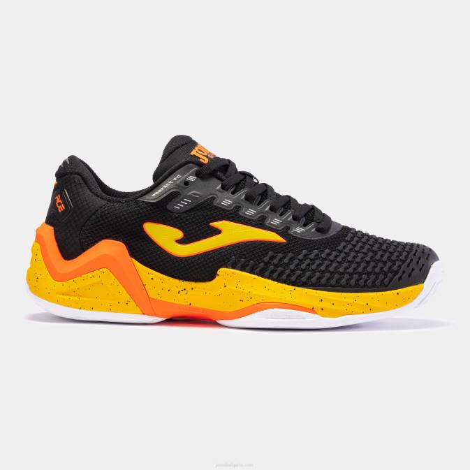 мъже Joma черен портокал обувки t.ace 23 твърд корт 24X83506